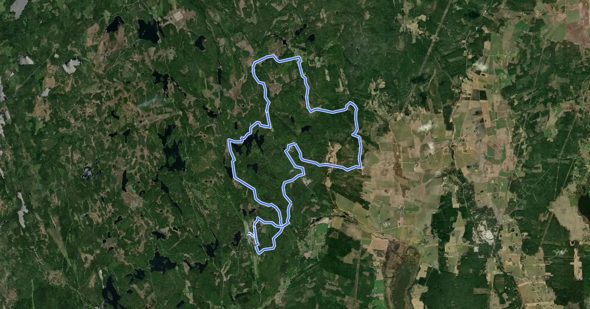 Маршрут Absolut svart - MTB 2 на спутниковом снимке
