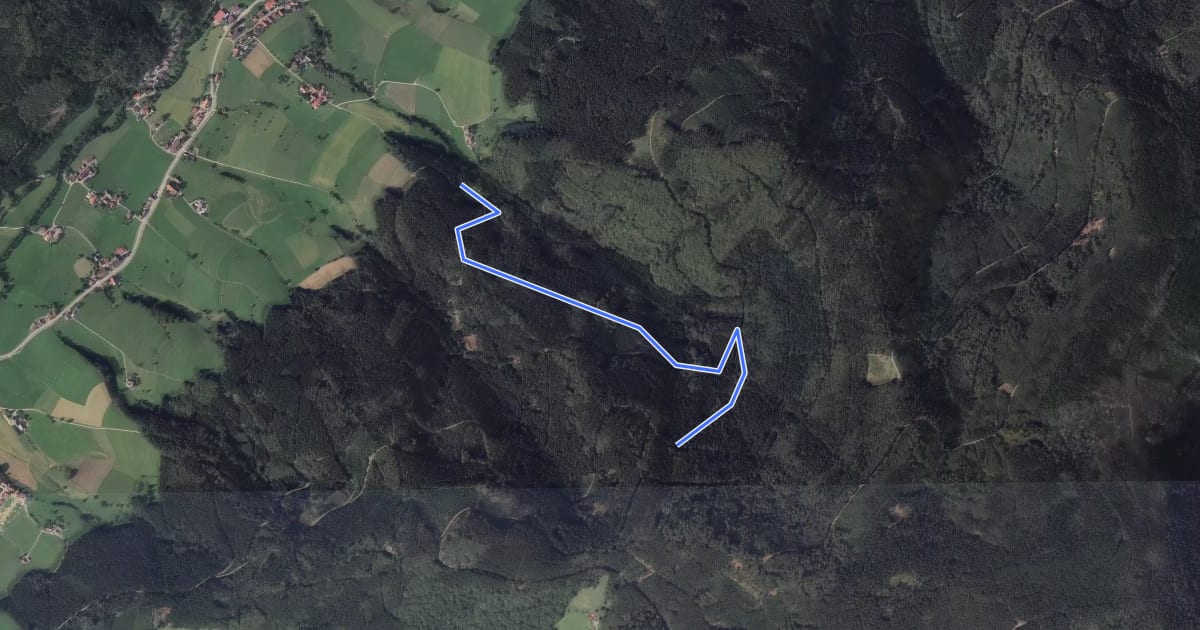 Маршрут Abzweig Neuackerweg - Gferch на спутниковом снимке