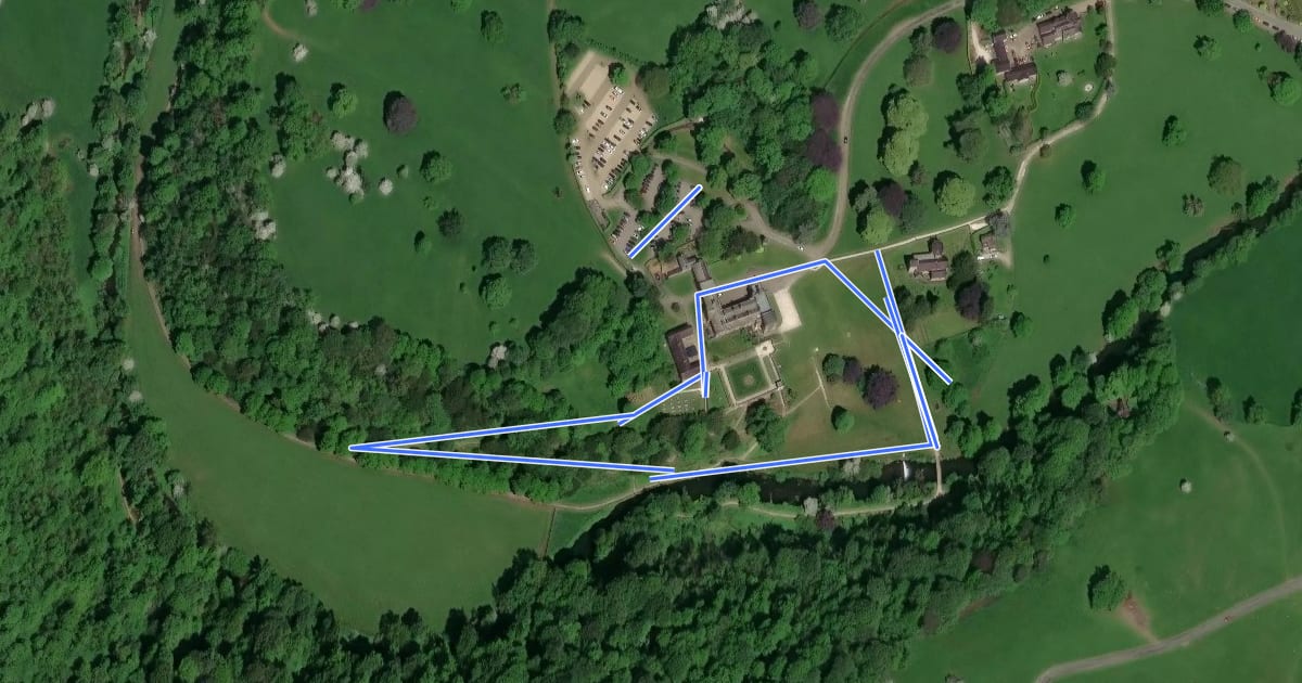 Маршрут Accessible Route, Ilam Park на спутниковом снимке