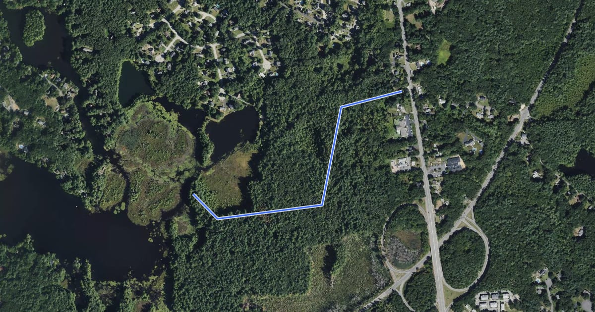 Маршрут Accessible trail на спутниковом снимке