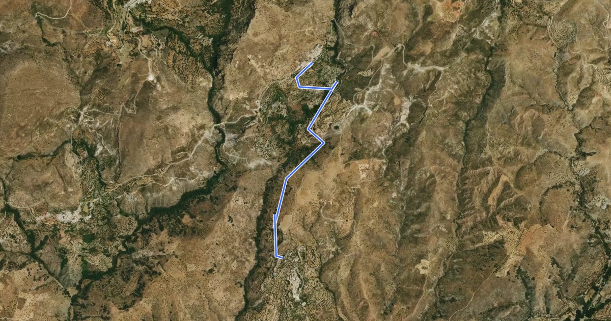 Маршрут Acequia de los Castaños на спутниковом снимке