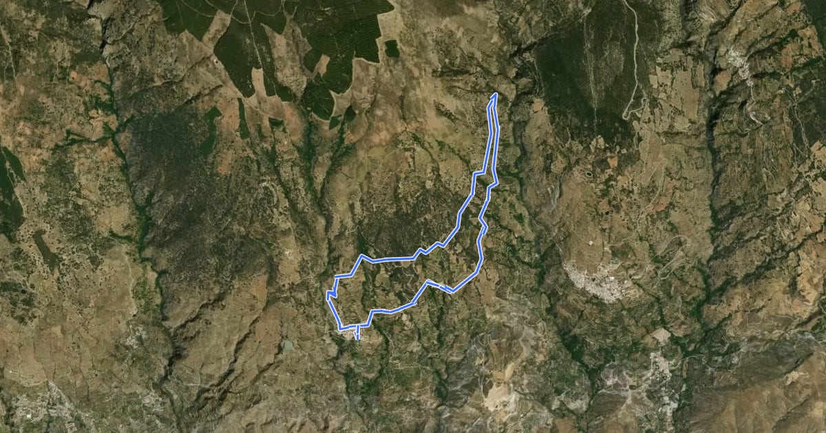 Маршрут Acequia Real de Mairena на спутниковом снимке