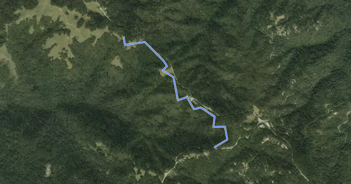 Маршрут Achistaca trail на спутниковом снимке