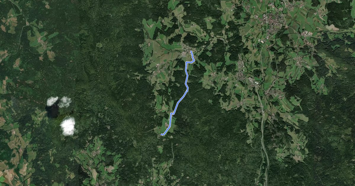 Маршрут Achslacher Zielweg Nr. 3 на спутниковом снимке