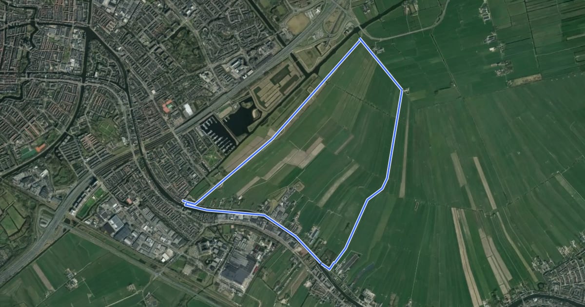 Маршрут Achthovenroute на спутниковом снимке