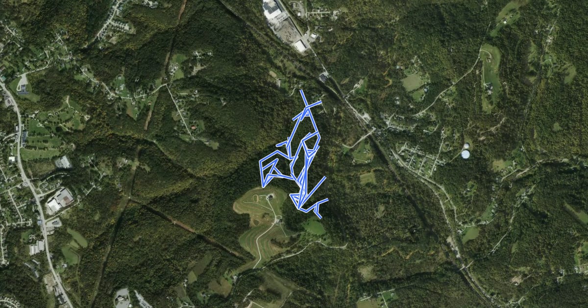Маршрут Ackerman Nature Preserve Hiking на спутниковом снимке