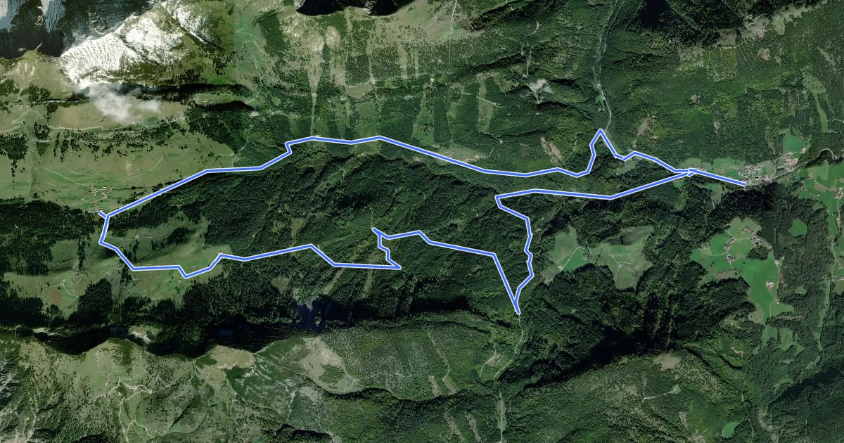 Маршрут Ackernalm-Rundtour на спутниковом снимке