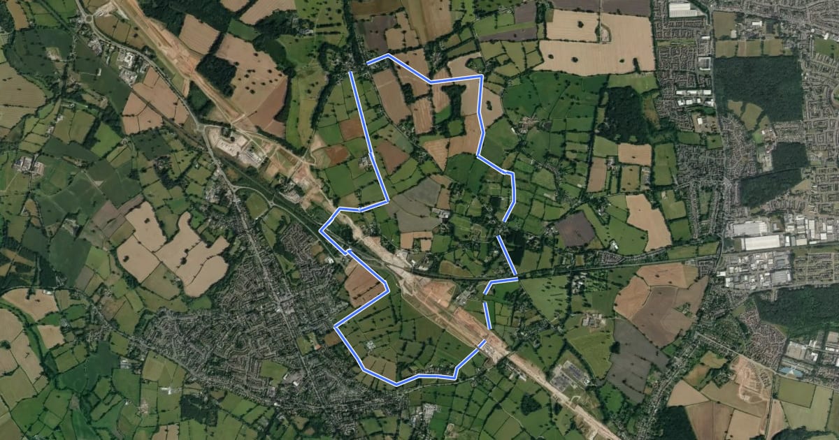 Маршрут ACW Circular Walk 02 на спутниковом снимке