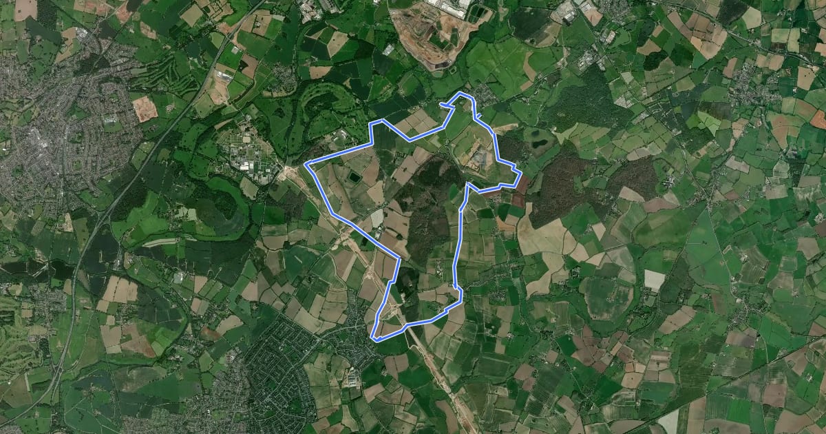 Маршрут ACW Circular Walk 07 на спутниковом снимке
