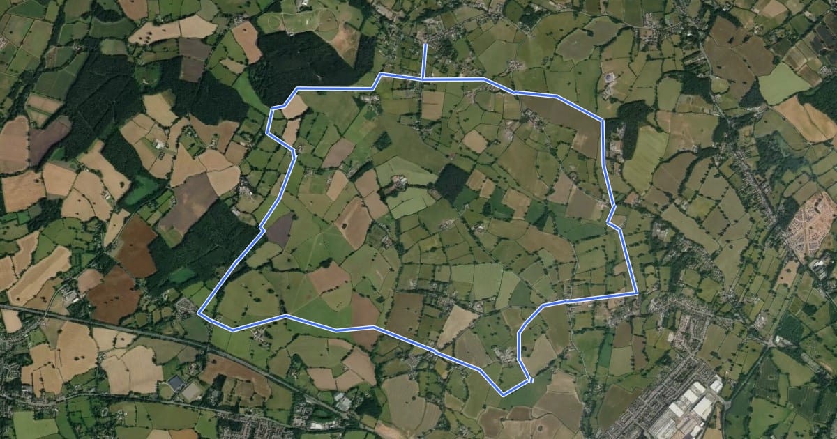 Маршрут ACW Circular Walk 19 на спутниковом снимке