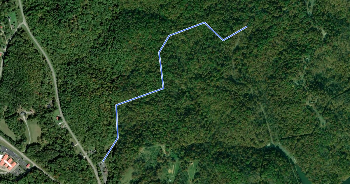Маршрут Addis Mine Trail на спутниковом снимке