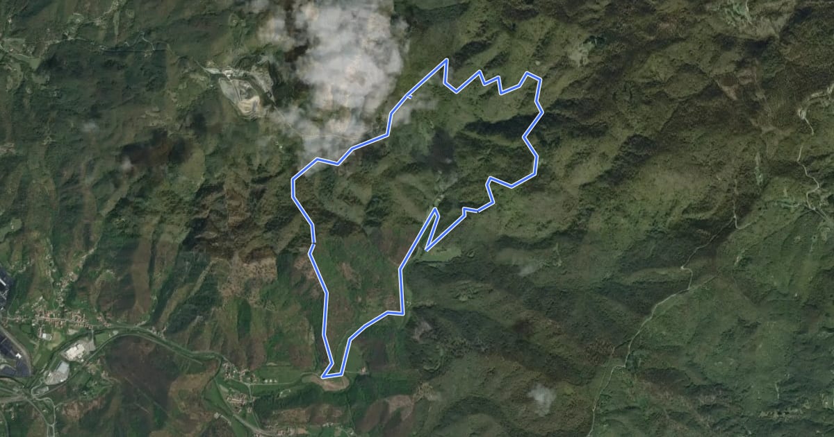 Маршрут Adelasia Trail на спутниковом снимке