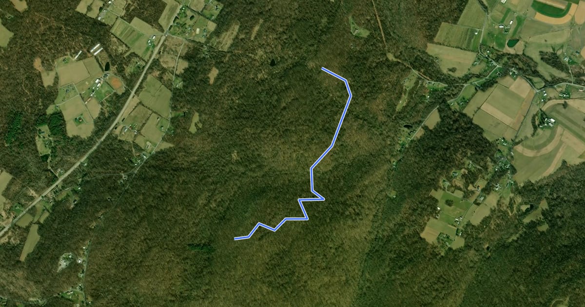 Маршрут Adirondack Horse Trail на спутниковом снимке
