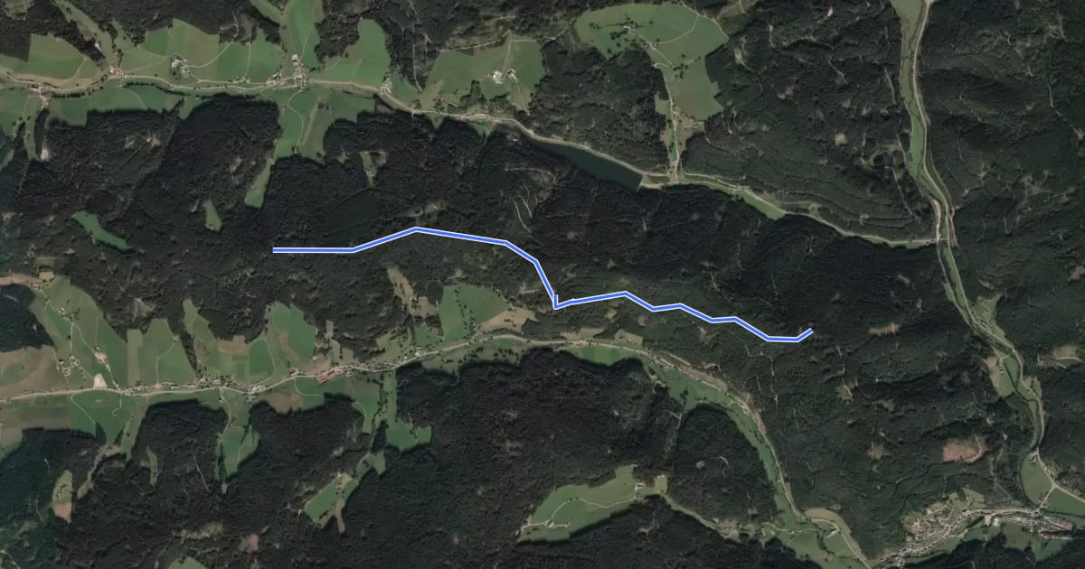 Маршрут Adler Höhe - Auf der Streiche на спутниковом снимке