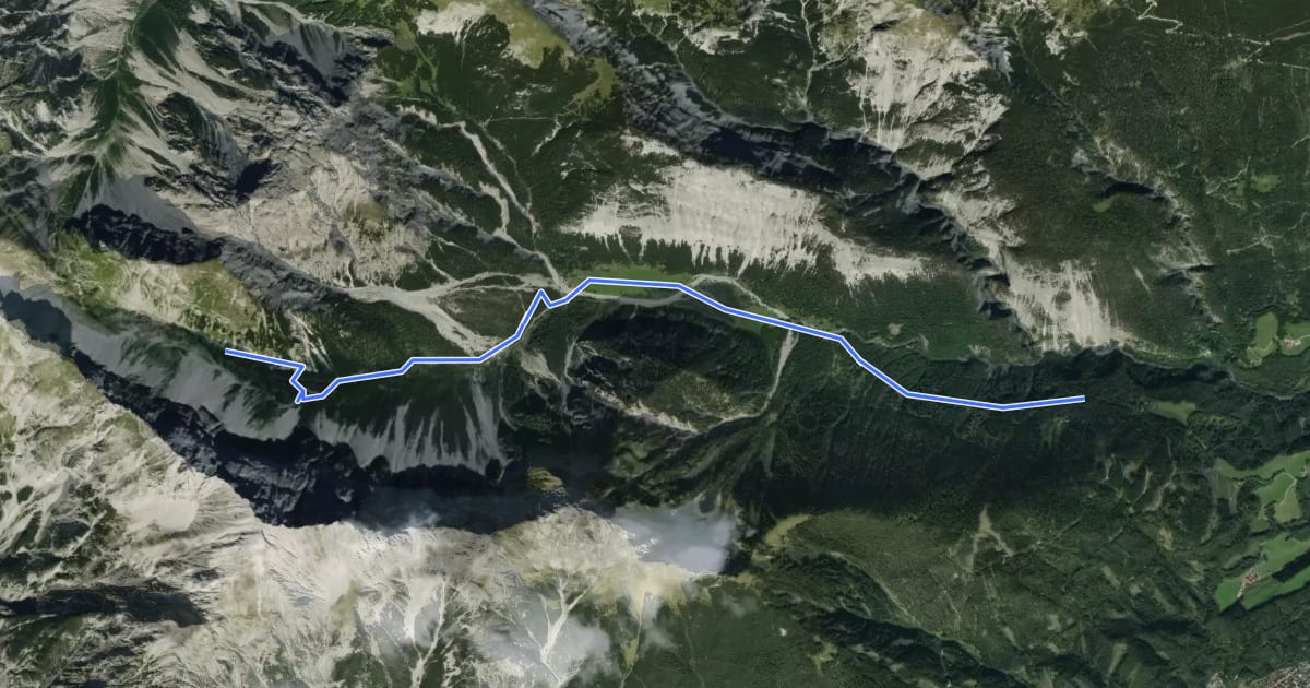 Маршрут Adlerweg [005] на спутниковом снимке