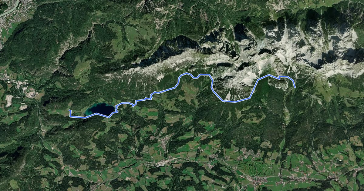 Маршрут Adlerweg Etappe 2 на спутниковом снимке