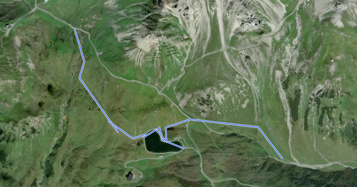 Маршрут Adlerweg [Lechtaler Alpen] на спутниковом снимке