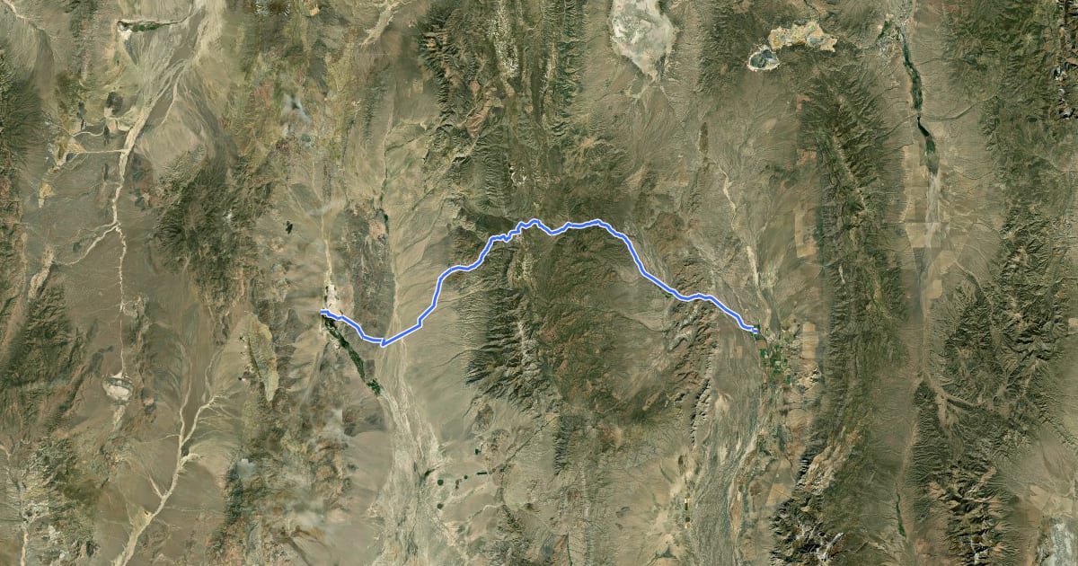 Маршрут ADT - Nevada - S - Seg 2 на спутниковом снимке