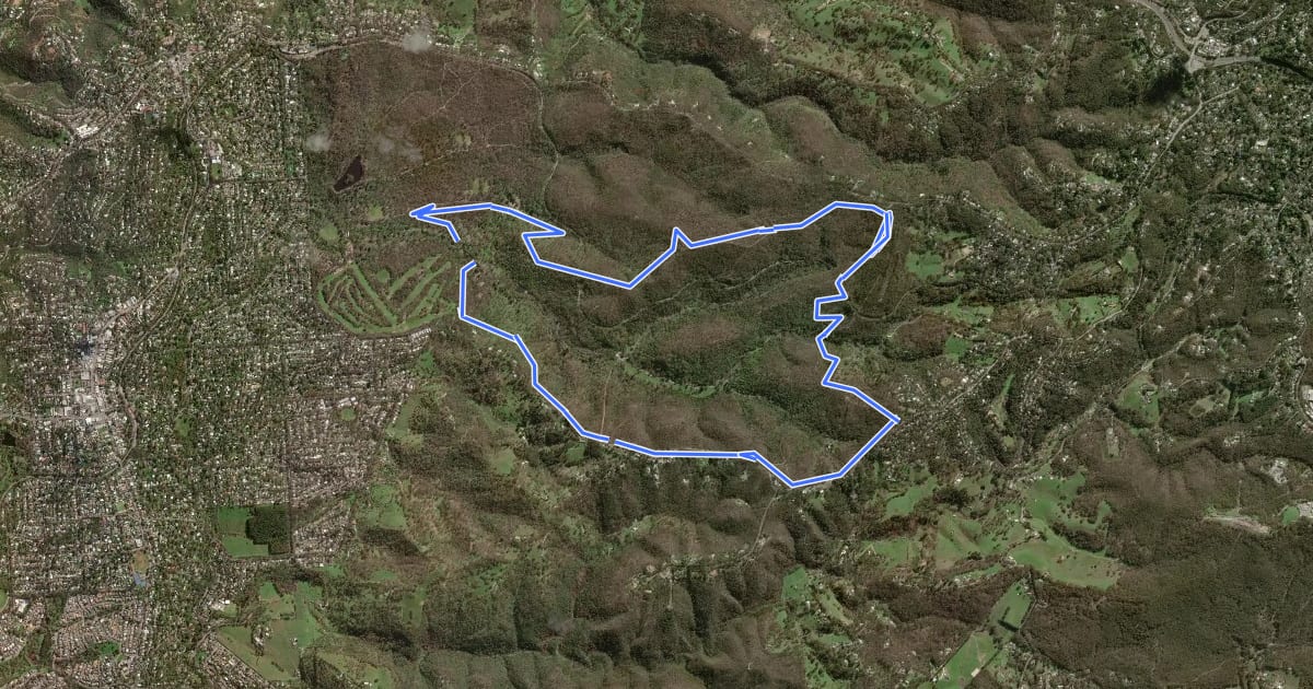 Маршрут Adventure Loop Trail на спутниковом снимке