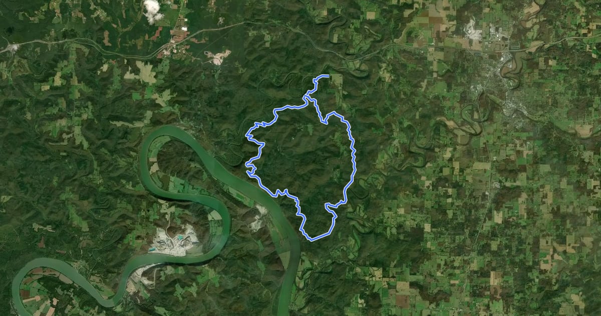 Маршрут Adventure Trail на спутниковом снимке