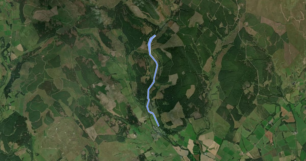 Маршрут Ae Valley Route на спутниковом снимке