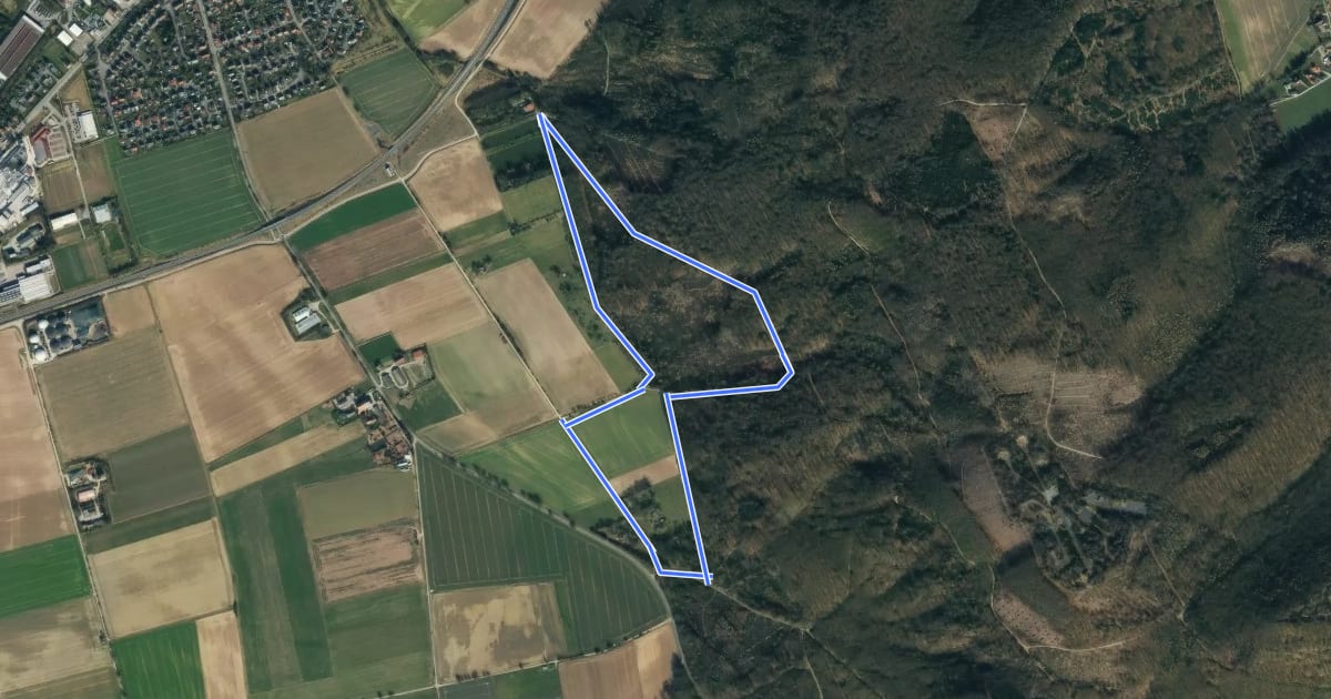 Маршрут AE2 Rundwanderweg südlich von Aerzen на спутниковом снимке
