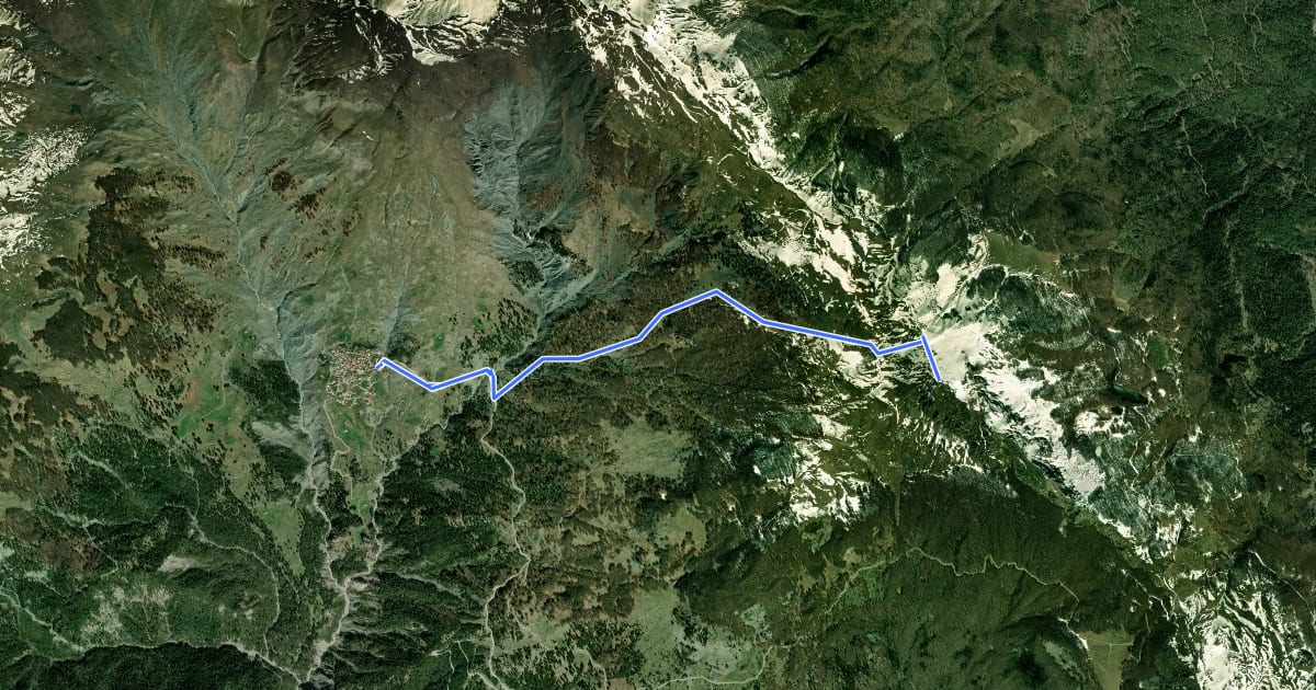 Маршрут Aetomilitsa Pano Arena Trail на спутниковом снимке