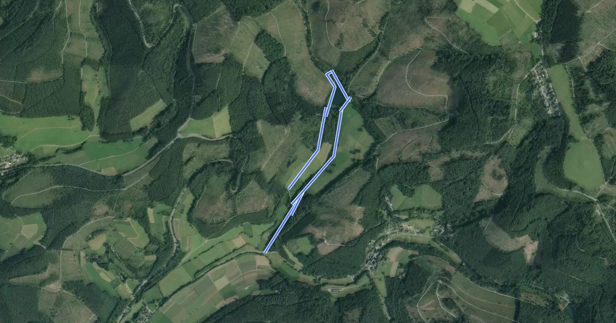 Маршрут Afholderbacher Weiher Rundweg A5 на спутниковом снимке
