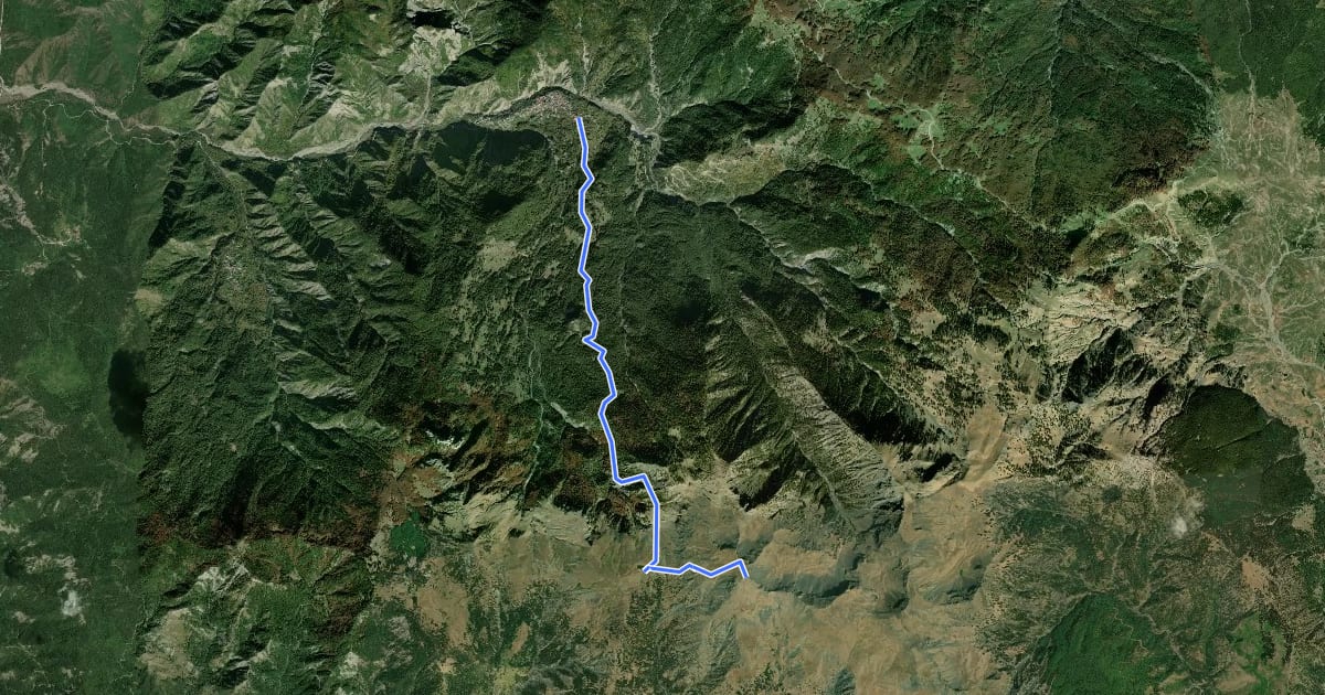 Маршрут Agia Paraskevi Smolikas Trail на спутниковом снимке