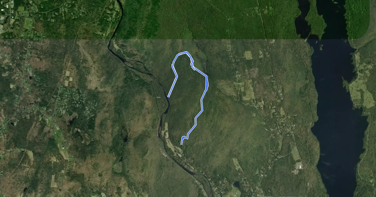 Маршрут Agnes Bowen Trail на спутниковом снимке