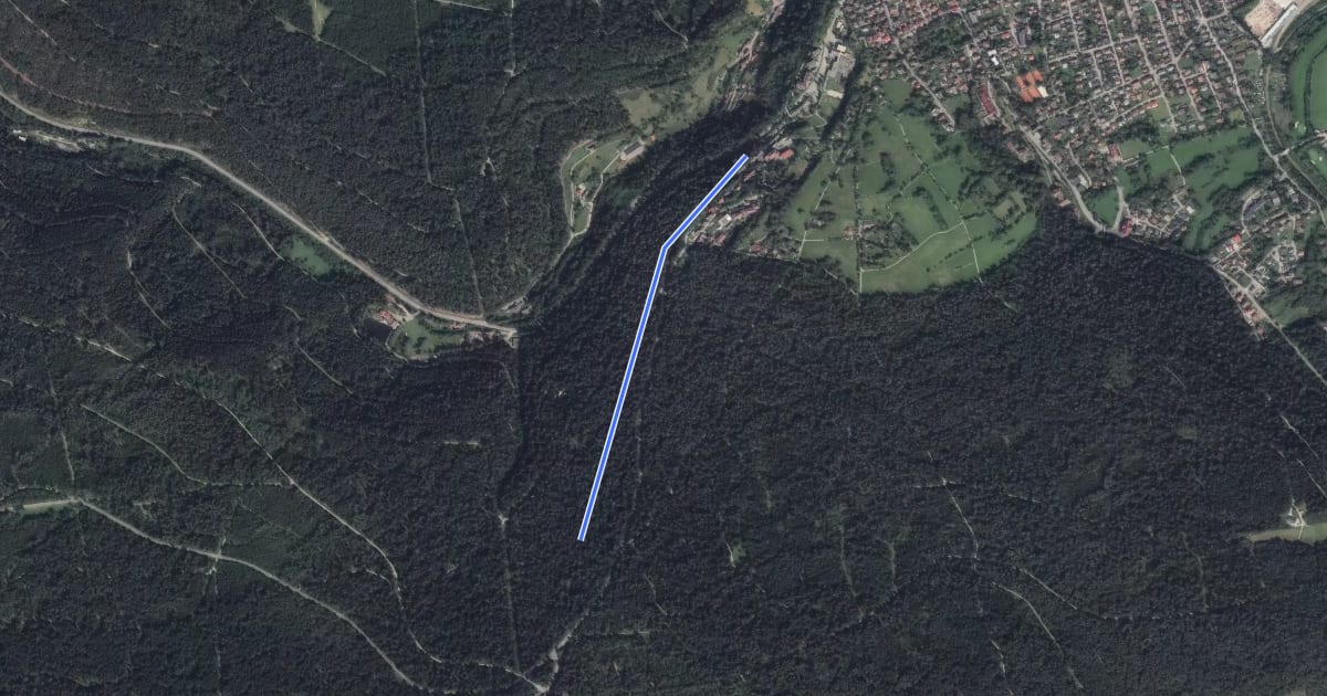 Маршрут Agnesruheweg - Hartranftweg на спутниковом снимке
