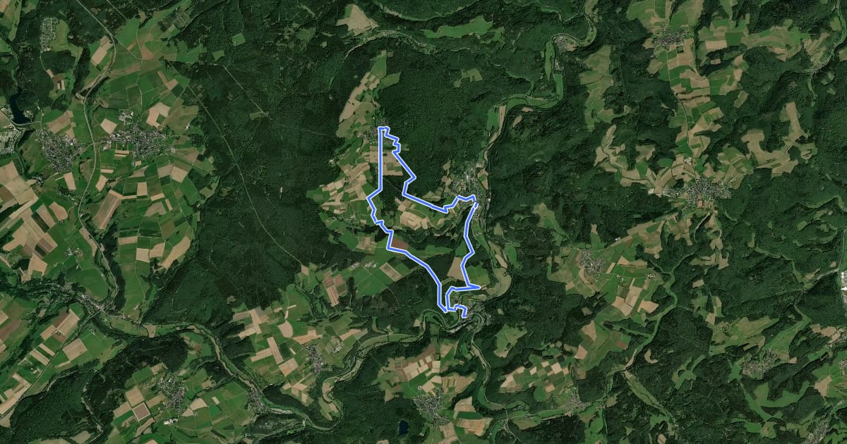Маршрут AhrSchleife Köhlerweg на спутниковом снимке