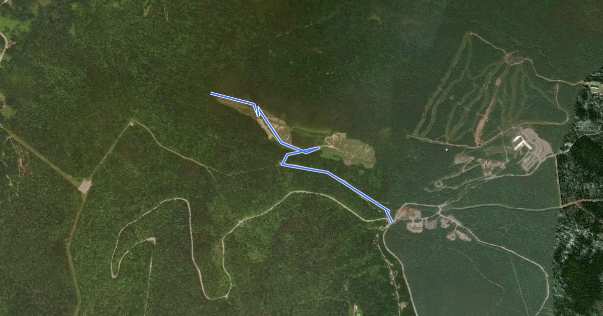 Маршрут Airport Road на спутниковом снимке