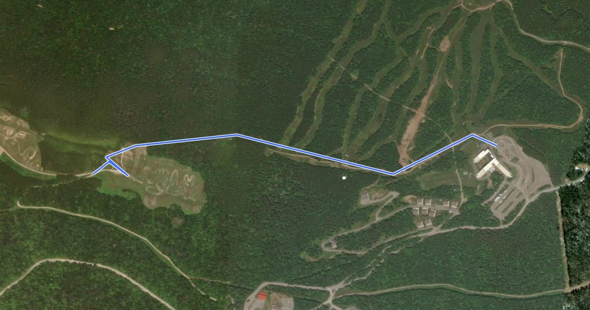 Маршрут Airport Runway на спутниковом снимке