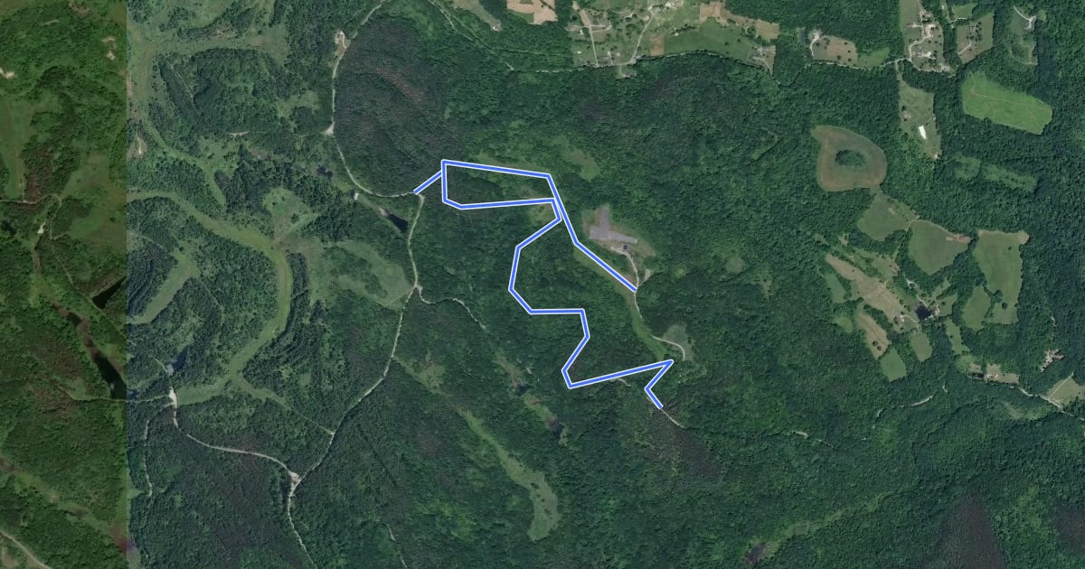 Маршрут Airport West Trail на спутниковом снимке