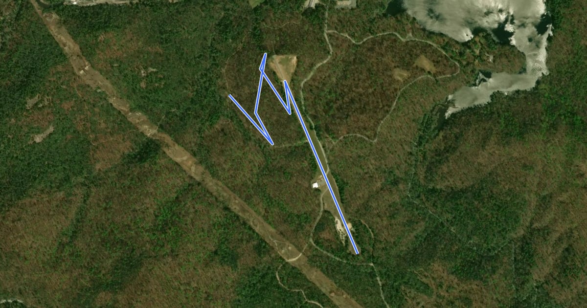 Маршрут Airstrip Trail на спутниковом снимке