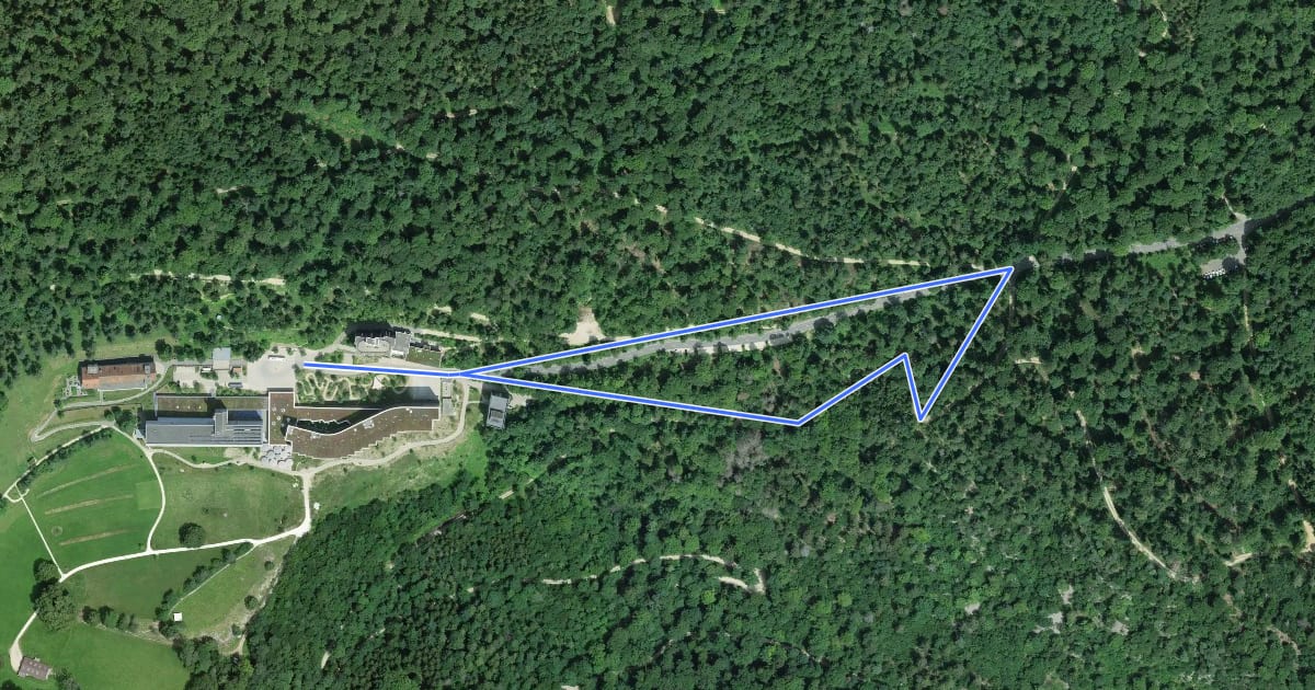 Маршрут Akeleienweg на спутниковом снимке
