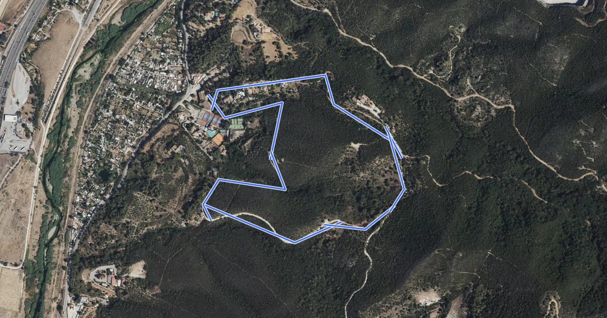 Маршрут Al voltant de Sant Pere de Reixac на спутниковом снимке
