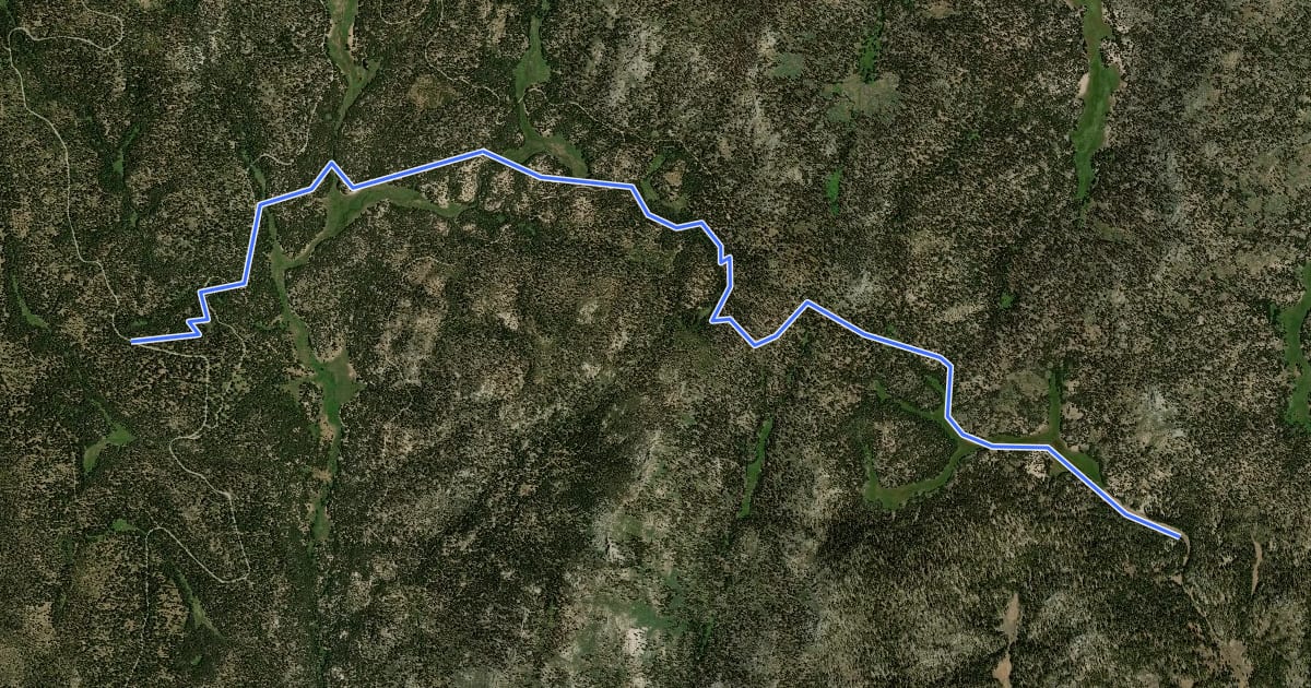 Маршрут Albanita Trail на спутниковом снимке