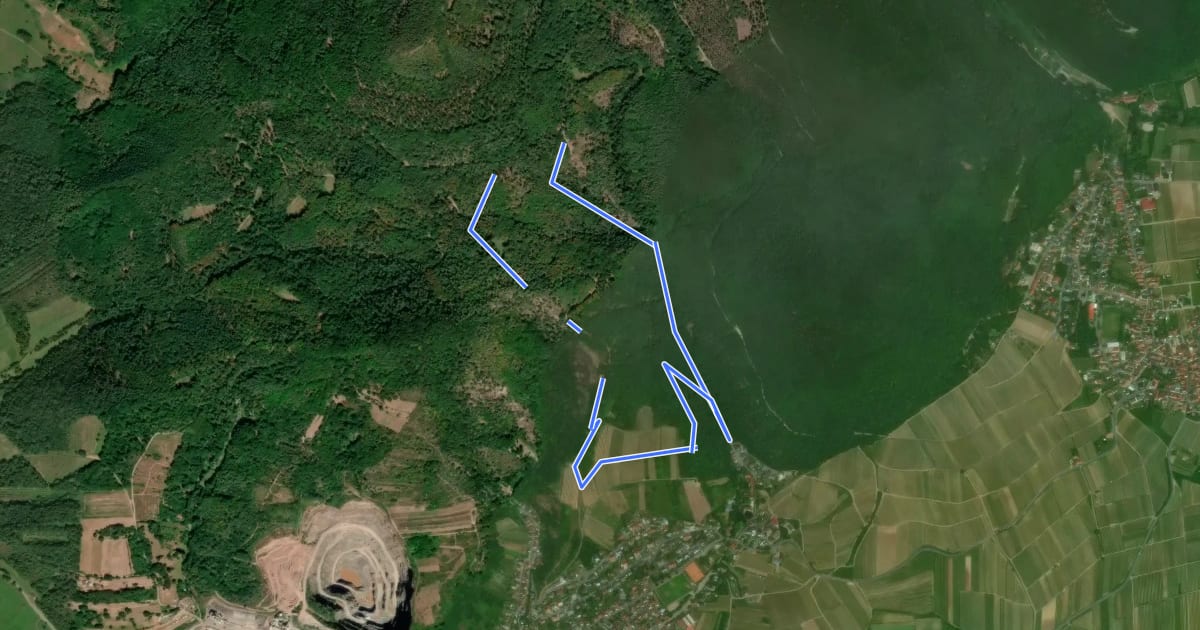 Маршрут Albersweiler Rundwanderweg 1 на спутниковом снимке