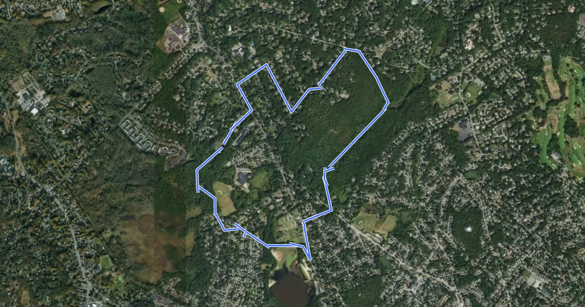 Маршрут ALD ACROSS Lexington Route D на спутниковом снимке