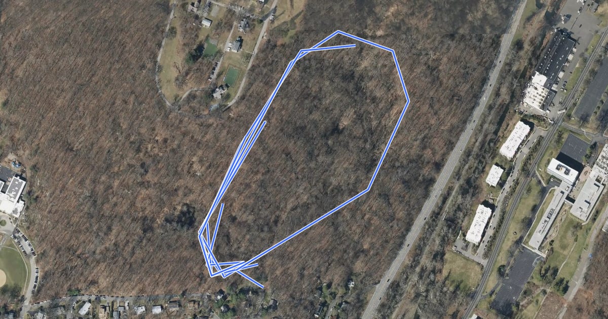 Маршрут Algonquin Trail на спутниковом снимке