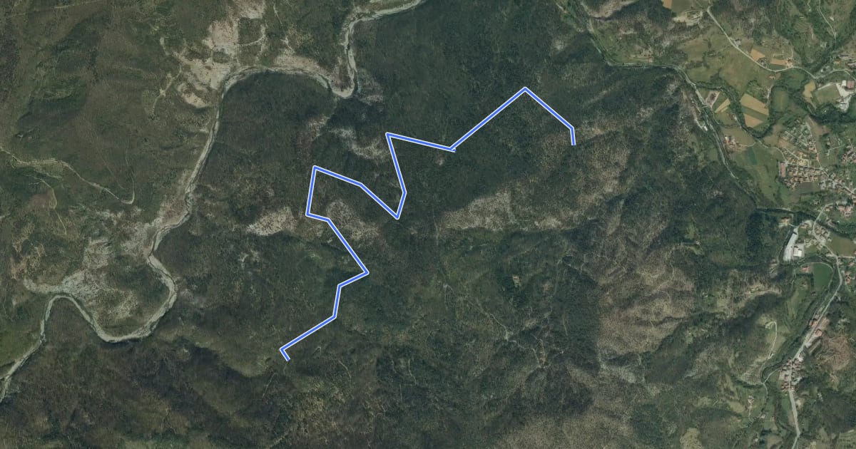 Маршрут Allacc. Castello Bellavista - Lago dei Gulli - Allacc. Anello Deiva - Pian d'Erro на спутниковом снимке