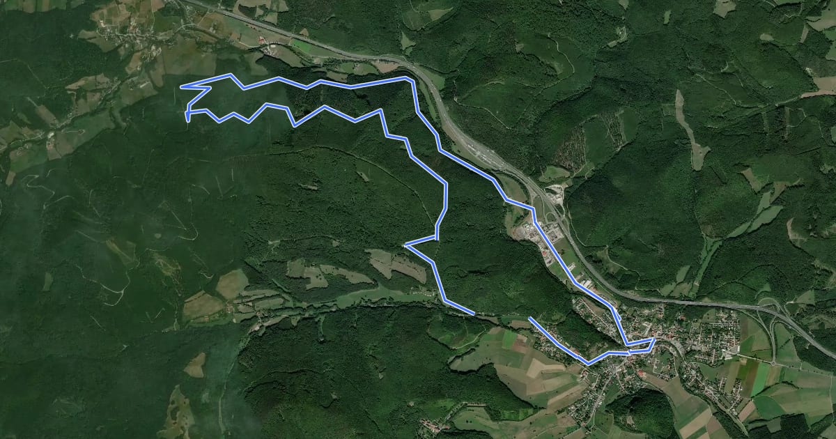 Маршрут Allander Wanderweg 2 на спутниковом снимке