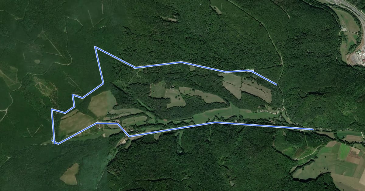 Маршрут Allander Wanderweg 3 на спутниковом снимке