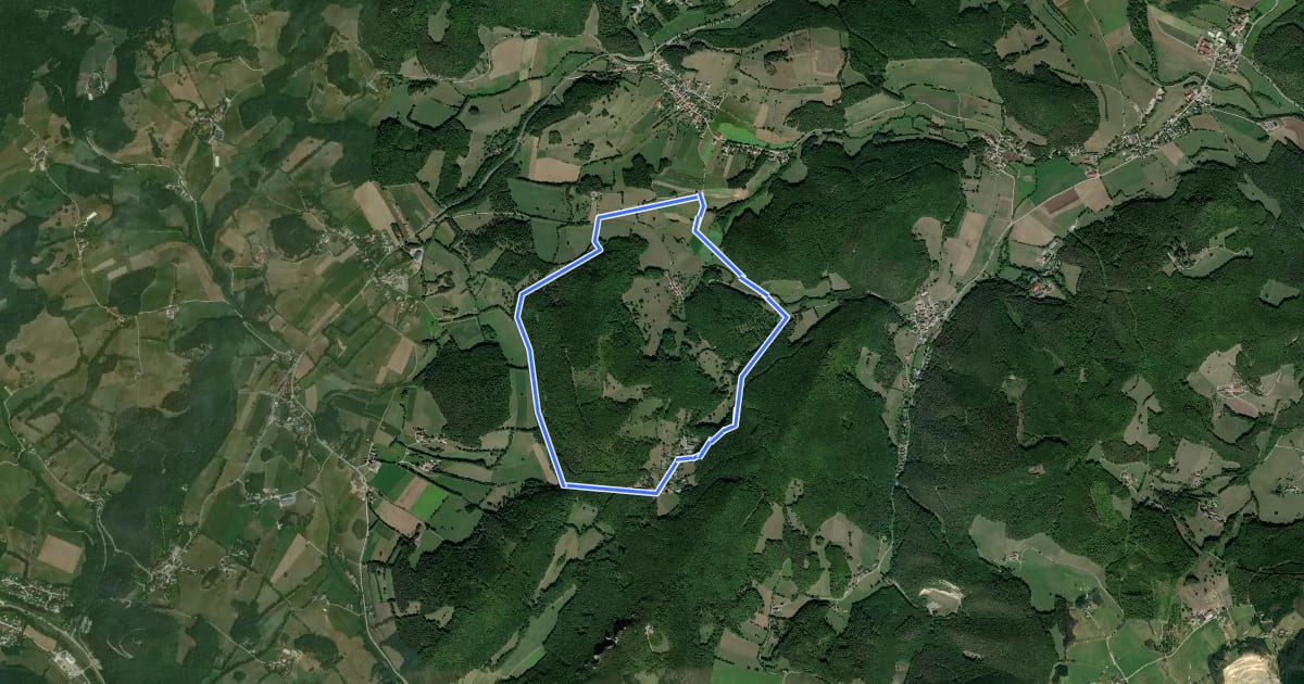 Маршрут Allander Wanderweg 6 на спутниковом снимке