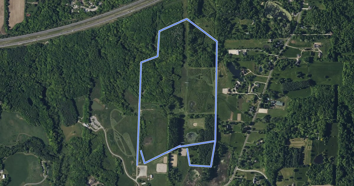 Маршрут Allardale Park Bridle Trail на спутниковом снимке
