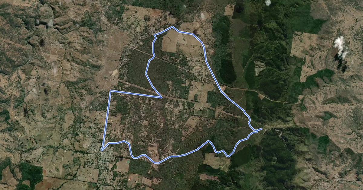 Маршрут Allery Trail на спутниковом снимке