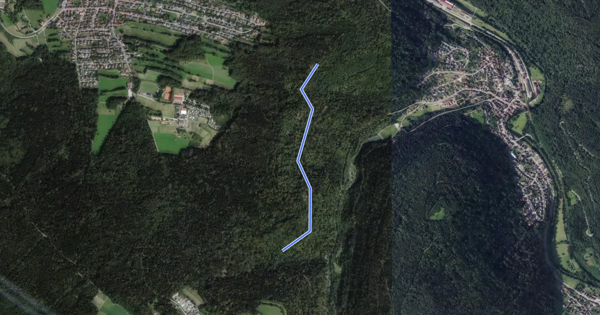 Маршрут Allmand - Jägerhütte на спутниковом снимке