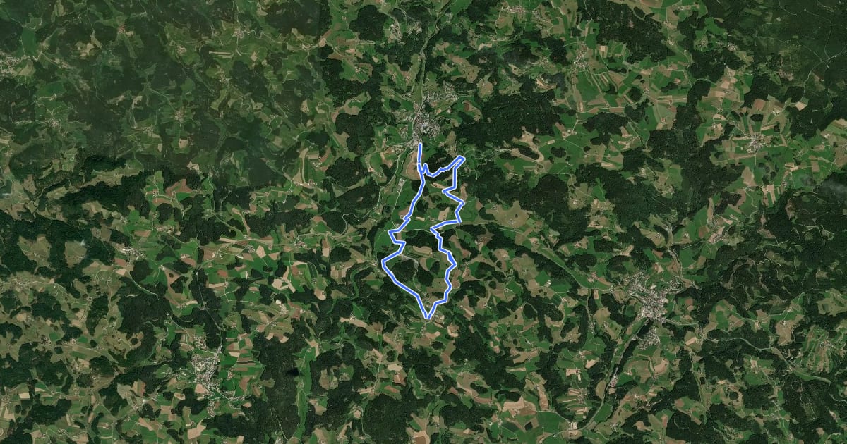 Маршрут Alm-Granitweg Nr. 27 на спутниковом снимке